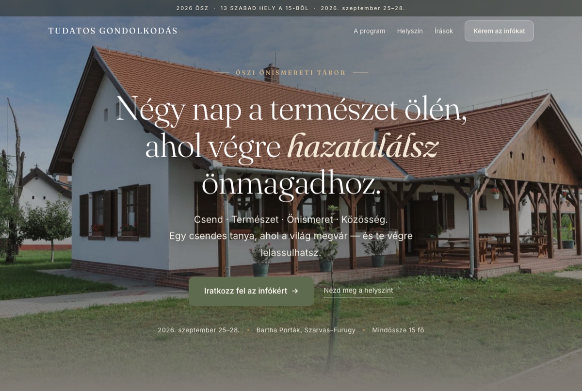 Tudatos Elvonulás — referenciamunka