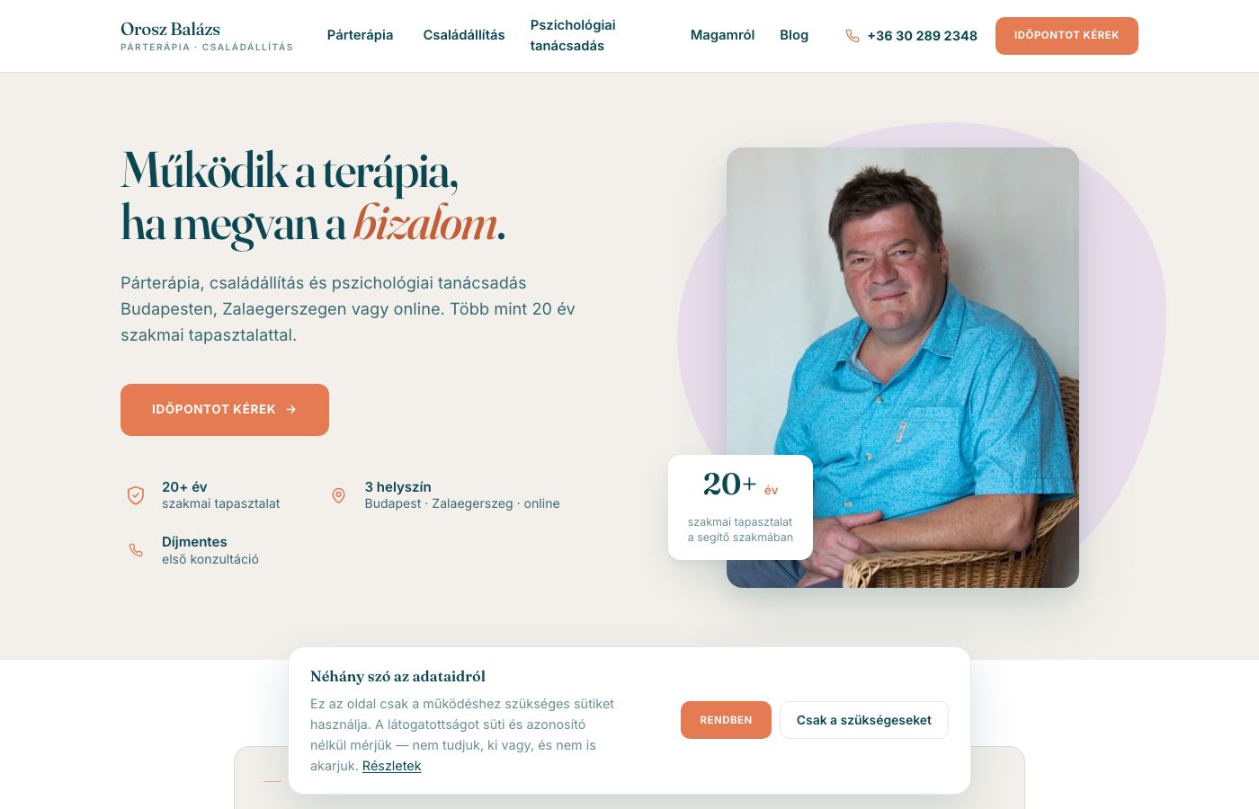 Orosz Balázs coach weboldalának tudástára