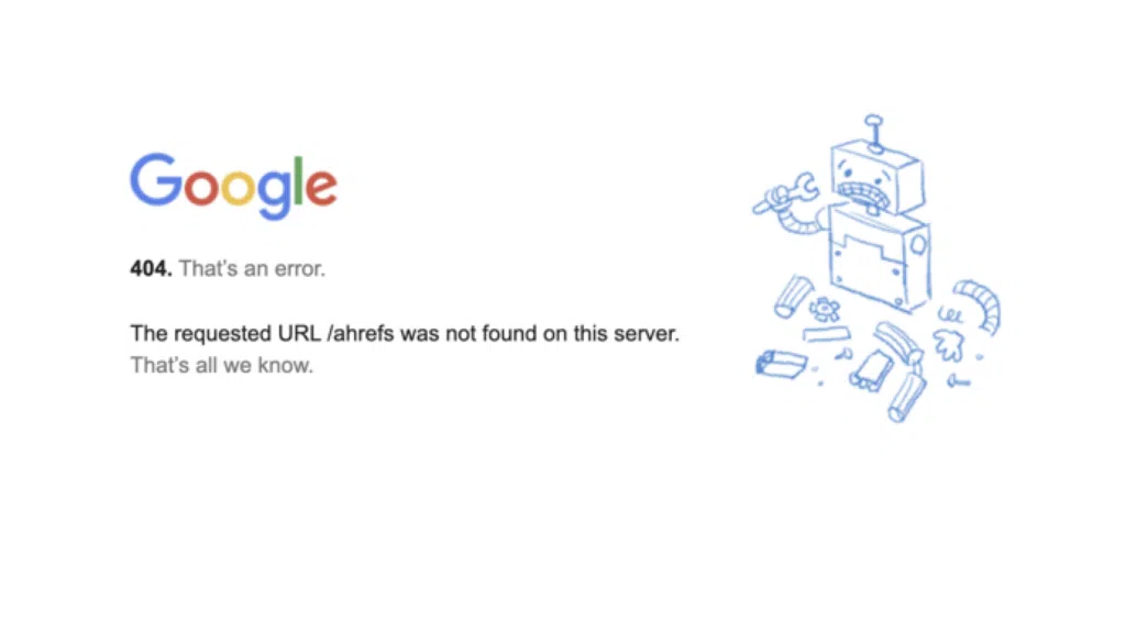 Mit tegyek, ha a weboldal 404 hibát ad SEO szempontból?