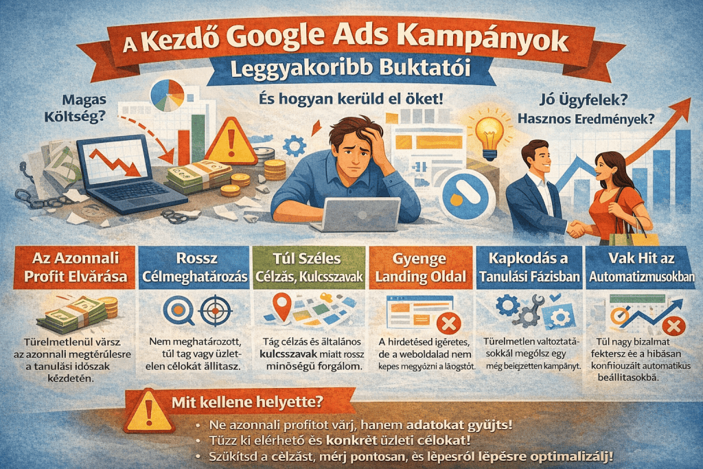 Miért bukik el a legtöbb kezdő Google Ads kampány?